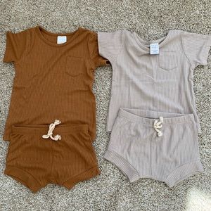 Mebie baby ribbed set